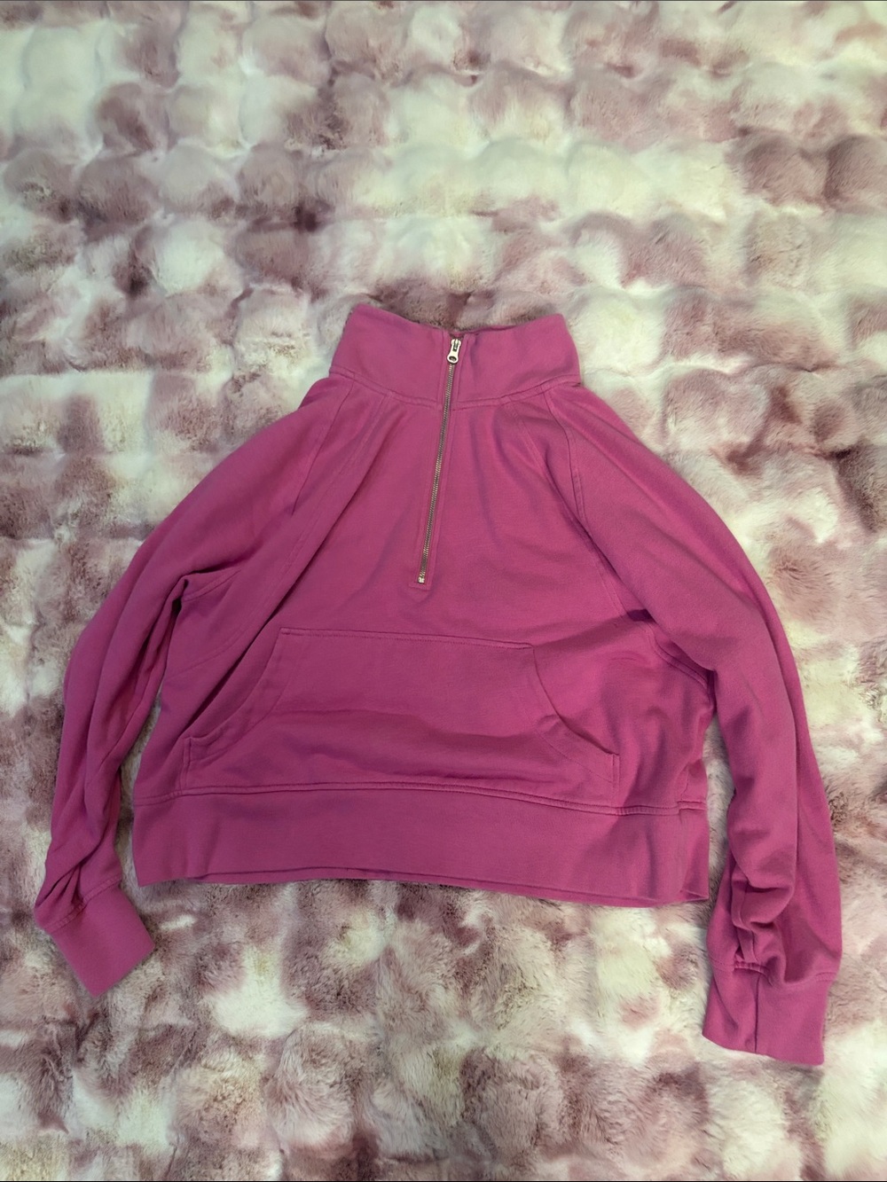 GAP Fuchsia Half-Zip Pullover Sweatshirt